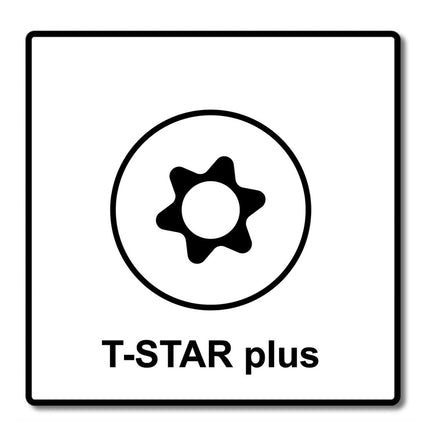 SPAX Vis d'ajustement 6,0 x 130 mm - Filetage avec rainures de maintien - Tête plate - T-STAR Plus - 4Cut - WIROX - 500pcs. (5x 161010601305)