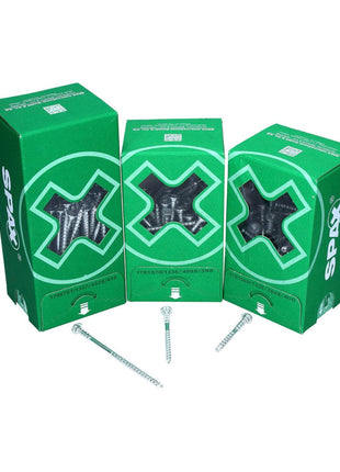 SPAX Justierschraube 6,0 x 145 mm 500 Stk ( 5x 161010601455 ) Justiergewinde mit Halterillen Flachkopf T-STAR Plus 4Cut WIROX - Toolbrothers