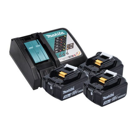 Makita DLX 2131 JX1 Kit combiné sans fil 18 V avec DHP 482 62 Nm + DTD 152 165 Nm + 3x batterie 3,0 Ah + chargeur + Makpac