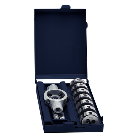 Exact SE Set di filiere in acciaio HSS, M3 - M12, 25 mm, 8 pz. ( 70418 )