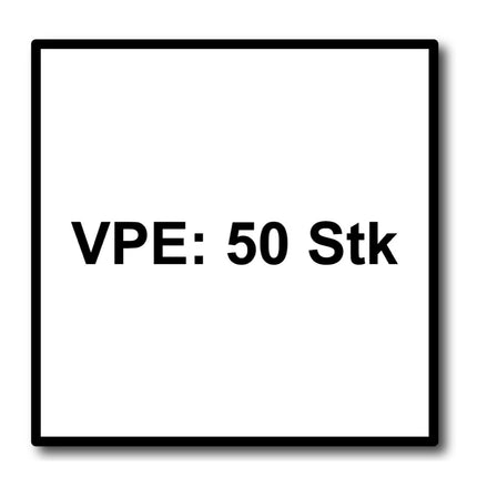 HECO MULTI MONTI plus SS Schraubanker 10,0 x 60 mm 50 Stück ( 2x 48439 ) Betonschraube Sechskantkopf mit angepresster Scheibe HP-beschichtet