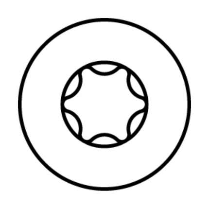 HECO MULTI MONTI plus F Vis d'ancrage, 6,0 x 80mm, Vis à béton, Tête fraisée, T-Drive, Zingué bleu, A2K, 200 pcs. (4x 48501)