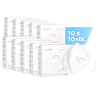 Shengang 100x FFP2 Maschere CE certificate - conforme alle norme di protezione farmaceutiche / 5 strati (ISO9001:2015 / EN149 2001 A1:2009)