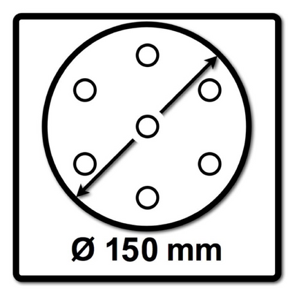 Mirka BASECUT Disques abrasifs auto-agrippants 150 mm, P800, 15 trous, 100 pcs. ( 4x 2261109981 )