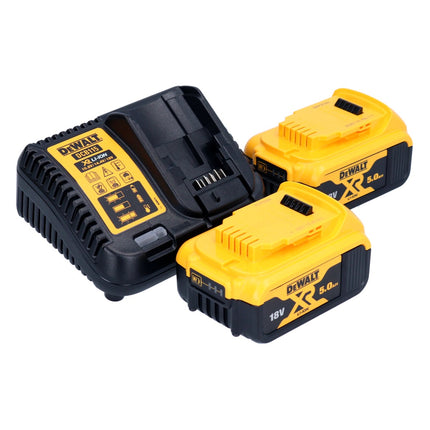 DeWalt DCK 266 P2T Pack Combo sans fil 18V: 1x DCD 796 Perceuse à percussion + 1x DCF 887 Clé à chocs + 2x Batteries 5,0 Ah + Chargeur + TSTAK