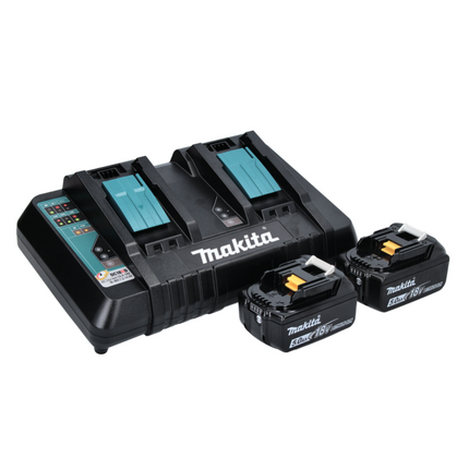 Makita DCW 180 PT Compressore refrigerante e riscaldatore a batteria 36 V ( 2x 18 V ) 20 L + 2x batteria 5,0 Ah + doppio caricabatterie