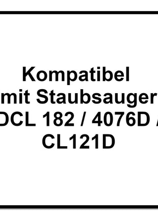 Makita Papierfilter 10 Stk. ( 194565-3 ) für Staubsauger DCL 182 / 4076D / CL121D