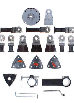Set profesional FEIN Starlock Max construcción interior 45 piezas (35222967120) + set profesional hoja de sierra para renovación de juntas Starlock Max 7 piezas (35222967130)