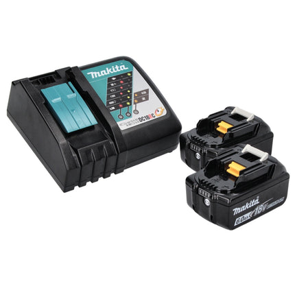 Avvitatore a impatto a batteria Makita DTW 180 RGJ 18 V 180 Nm 3/8" Brushless + 2 batterie 6,0 Ah + caricabatterie + Makpac