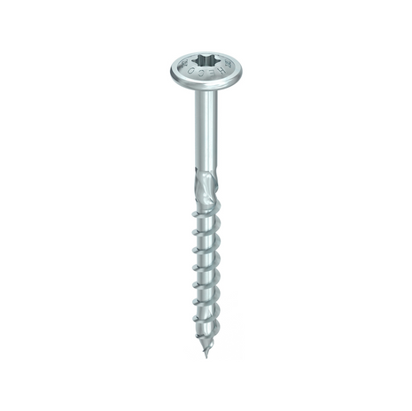 HECO TOPIX plus Professional Wood Screw 6.0 x 180mm - Partial thread - Flange head  - T-Drive - Blue Zinc plated,  A3K - 400 pcs. (4x 61176)