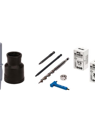 KREG Pocket Hole Jig 720 Drilling jig + Dowel Drilling jig + Step drill + Drill + Screw (KPHJ720)