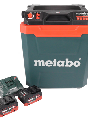 Metabo KB 18 BL Glacière sans fil 18 V avec fonction maintien au chaud 28 l Brushless + 2x batterie 8,0 Ah + chargeur