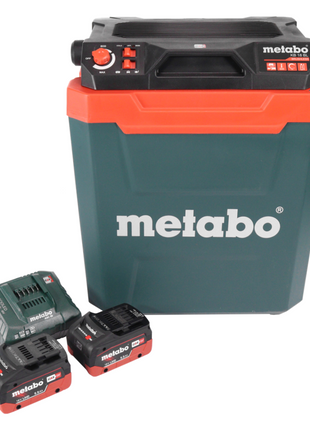Frigorifero a batteria Metabo KB 18 BL 18 V con funzione di mantenimento del calore 28 l senza spazzole + 2x batteria ricaricabile 5,5 Ah + caricabatterie