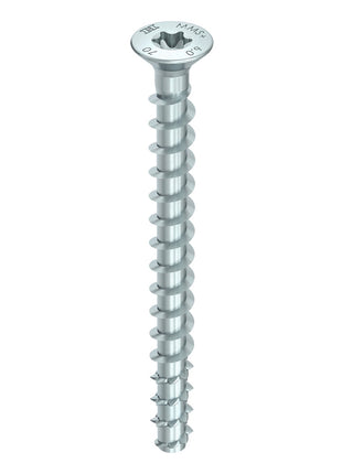 HECO MULTI MONTI plus F Anchor screws 7,5 x 80 mm, Concrete screws, Countersunk head, T-Drive, Blue zinc plated, A2K, 50 pcs. (48515)