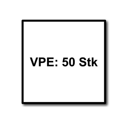 HECO MULTI MONTI plus F Vite di ancoraggio 7,5 x 100 mm - 50 pz. ( 48517 ) Vite per calcestruzzo, testa svasata, T-Drive, zincata blu, A2K