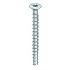 HECO MULTI MONTI plus F Vis d'ancrage, 7,5 x 60mm, Vis à béton, Tête fraisée, T-Drive, Zingué bleu, A2K, 100 pcs. (2x 48511)