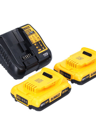 DeWalt DCD 778 D2T Trapano avvitatore con percussione 18V 65Nm in valigetta TSTAK + 2x Batterie 2,0 Ah + Caricabatterie
