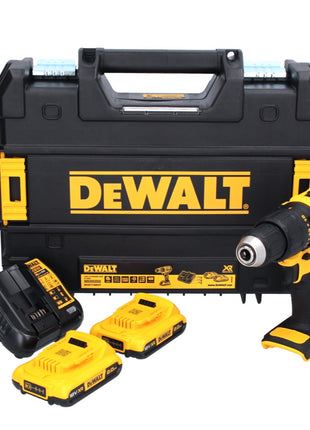 DeWalt DCD 778 D2T Trapano avvitatore con percussione 18V 65Nm in valigetta TSTAK + 2x Batterie 2,0 Ah + Caricabatterie