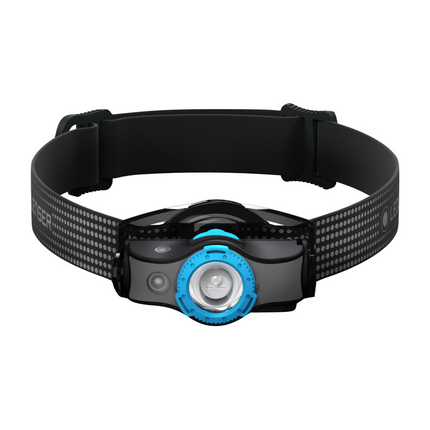 Ledlenser MH5 LED Lampe frontale 400 lm IPX4 Noir / bleu (502145) + 1x Batterie + Câble de charge