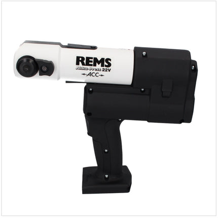 REMS Akku-Press 22 V ACC Akku Radialpresse White Edition 32 kN ( 576011 PL2EM  ) + 1x Akku 2,5 Ah + 1x Ladegerät + L-Boxx