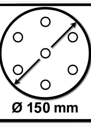 4x Makita soft sanding disc for random orbital sander / grinder 150 mm M8 ( 196684-1 )