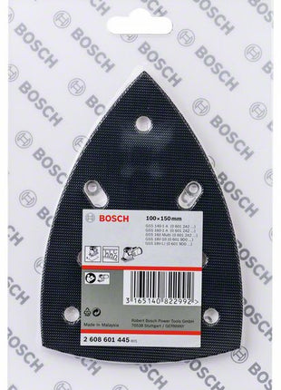 Bosch Delta Schleifplatte 100 x 150 mm ( 2608601445 ) Schleifteller Klett für Schwingschleifer GSS 18V-10 / GSS 140-1 A / GSS 160 Multi / GSS 160-1 A / GSS Delta 1-A Professional - Toolbrothers