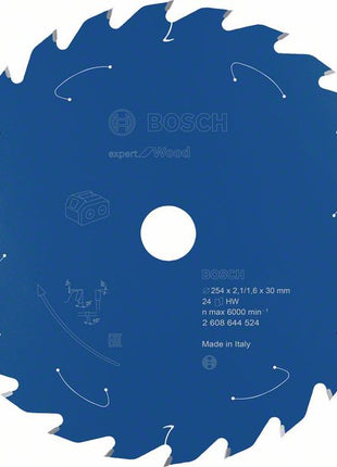 Bosch Kreissägeblatt Expert for Wood 254 x 1,6 x 30 mm 24 Zähne für Holz ( 2608644524 ) - Toolbrothers