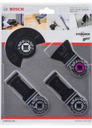 Bosch Lames de scie pour les travaux de sol et de montage, 4 pcs. (2608661696)