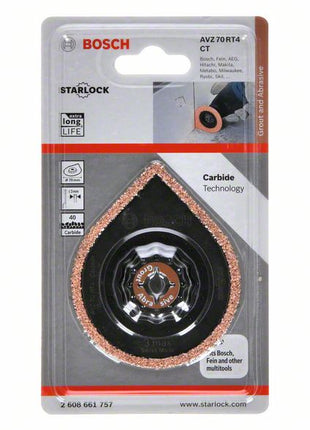 Bosch AVZ 70 RT4 Mörtelentferner 3 max Carbide-RIFF Starlock 70mm K40 VPI1 ( 2608661757 )