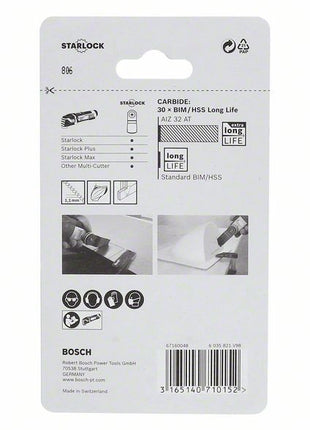 Bosch AIZ 32 AT Tauchsägeblatt Carbide MetalMax Starlock 32x40mm ( 2608662018 )