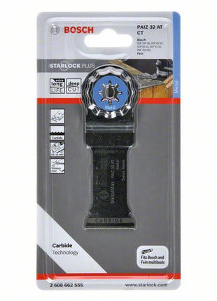 Bosch PAIZ 32 AT Tauchsägeblatt Carbide MetalMax 32x50mm Starlock Plus ( 2608662555 )
