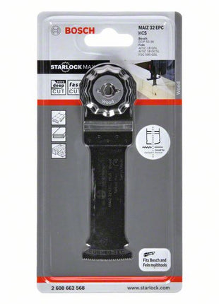 Bosch MAIZ 32 EPC Wood HCS Tauchsägeblatt Starlock Max Sägeblatt ( 2608662568 ) - Toolbrothers
