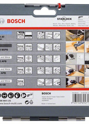 BOSCH Best of cutting Set Lame de scie plongeante, Lame de scie segment Starlock, 5pcs. (2608664131)