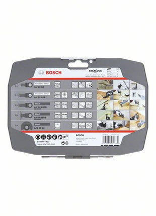 Bosch Starlock Set d'accessoires spécial bois pour outil multifonction, 7 pcs. + Coffret (2608664623)