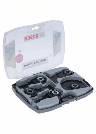 Bosch Starlock Set d'accessoires spécial bois pour outil multifonction, 7 pcs. + Coffret (2608664623)
