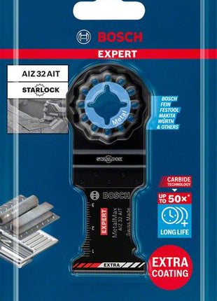 Bosch EXPERT AIZ 32 AIT Tauchsägeblatt Starlock 32 x 40 mm 1 Stk. ( 2608900014 ) für Metall Carbide MetalMax - Nachfolger von 2608662018 - Toolbrothers