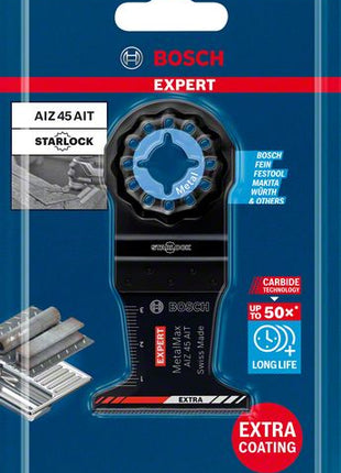 Bosch EXPERT AIZ 45 AIT Tauchsägeblatt Starlock 45 x 40 mm 1 Stk. ( 2608900018 ) für Metall Carbide MetalMax - Nachfolger von 2608664348