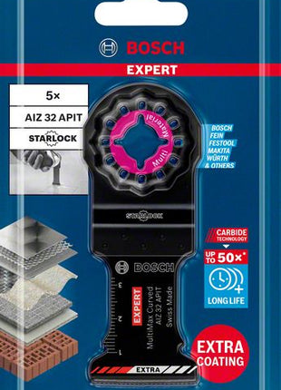 Bosch EXPERT MultiMax AIZ 32 APIT Tauchsägeblatt Starlock 32 x 40 mm 5 Stk. ( 2608900025 ) Carbide Multi Material - Nachfolger von 2608664215