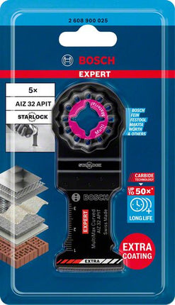 Bosch EXPERT MultiMax Lama per tagli dal pieno AIZ 32 APIT Starlock 32 x 40 mm - 5 pz. ( 2608900025 ) Carbide Multi Material - successore del 2608664215