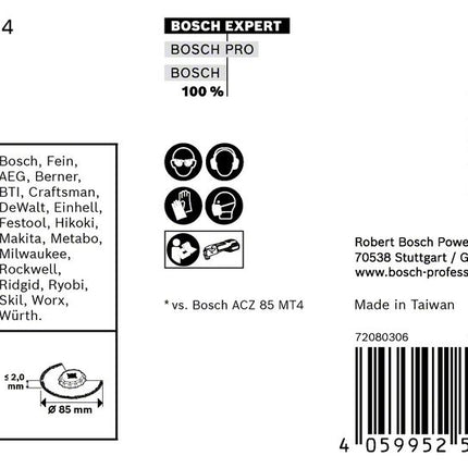 Bosch EXPERT ACZ 85 RD4 Lama per sega a segmenti diamantata Starlock 85 mm - 10 pz. ( 2608900035 ) - per mattonelle