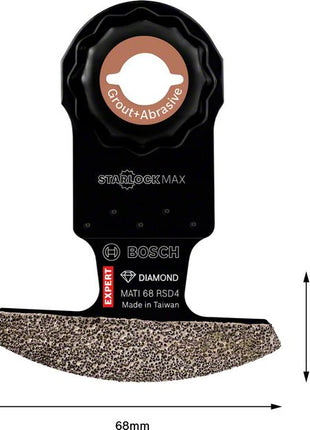 Bosch Expert MATI 68 RSD4 Corner Blade Eckblatt Starlock Max 68 x 10 mm ( 2608900038 ) Diamond Technology - Toolbrothers