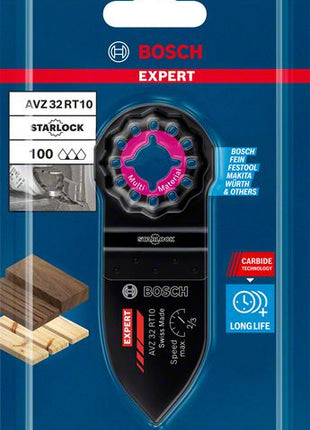 Bosch Expert AVZ 32 RT10 Schleiffinger Starlock 32 x 50 mm ( 2608900039 ) Carbide Technology für Multifunktionswerkzeuge
