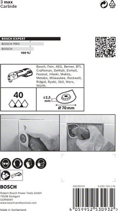 Bosch EXPERT 3 Max AVZ 70 RT4 Piastra di rimozione malta Starlock 87 x 70 mm - 1 pz. ( 2608900041 )