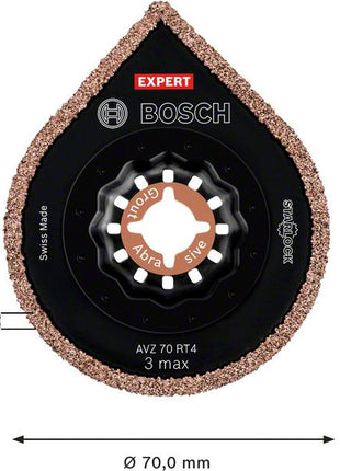 Bosch EXPERT 3 Max AVZ 70 RT4 ściągacz do zapraw Starlock 87 x 70 mm 1 szt. ( 2608900041 ) do zapraw z węglików spiekanych - następca 2608661757