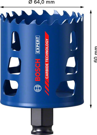 Bosch EXPERT Tough Material Lochsäge 64 x 60 mm Carbide ( 2608900430 ) Universal - Nachfolger von 2608594174 - Toolbrothers