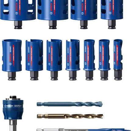 Bosch EXPERT Construction Material Lochsägen Set 20 - 76 mm 15 tlg. ( 2608900489 ) Carbide Universal - Nachfolger von 2608580870