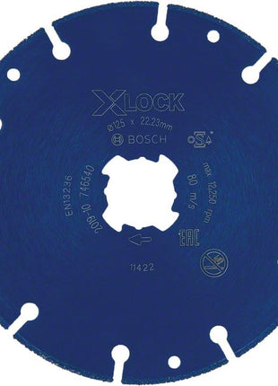 Bosch X-LOCK Diamant Metallscheiben Trennscheibe 125 x 22,23 mm ( 2608900533 ) Expert 1 Stk. für X-LOCK Winkelschleifer - Toolbrothers