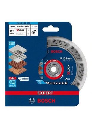 Bosch EXPERT Multi Material Diamant Trennscheibe 125 x 22,23 x 2,4 mm X-LOCK ( 2608900670 ) - Nachfolger von 2608615161 - Toolbrothers