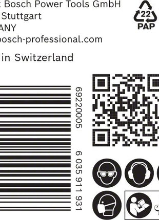 Bosch EXPERT C470 Schleifpapier 125 mm 8 Loch G 120 50 Stk. ( 2608900912 ) für Exzenterschleifer