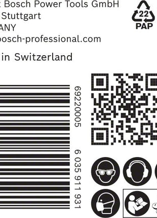 Bosch Expert C470 Schleifpapier 150 mm G120 50 Stk. ( 2608900921 ) 6 Loch für Exzenterschleifer - Toolbrothers